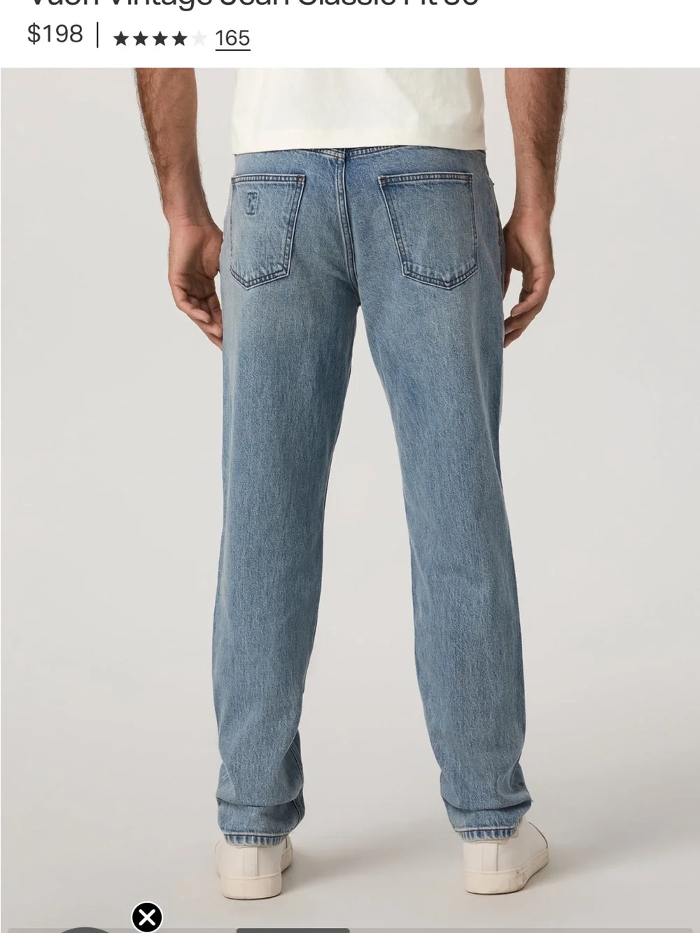 Vuori Light Blue Slim Straight Men's Jeans